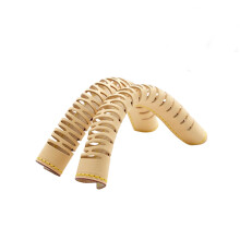 2 stuks lederen handtas handvat wrap cover lederen handvat-Beige