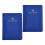 Stylish PU Leather Passports Organizer Embossed-Blue 1