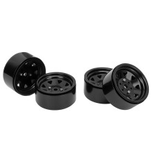 4 Stück Schwarze Zinklegierung 1,9 Zoll RC-Radsätze für Axial SCX10 Serie