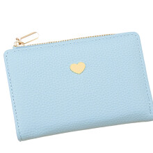 Womens Wallets Large Capacity Credit Card Holder Pu-Blue