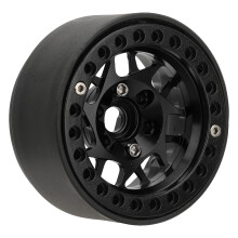 4 Stück Aluminium RC Crawler Felgen 1,9 Zoll Beadlock Rad Schwarz