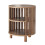 Round bedside table with openwork slats, 50 cm high - LIAM 4