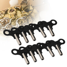 Versatile 10pcs Steel Keys for Repairing Mechanical Wall & Desk Clocks