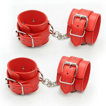 Bondage Gear For Adventurous Couples, Adjustable Size Faux Leather Quick Setup Shackles With Comfortable Lining And Durable Build For Bedroom Or Dunge