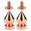 Rose Gold Brass Spiked Cone Studs 8x14mm 100 Sets DIY Kit 1