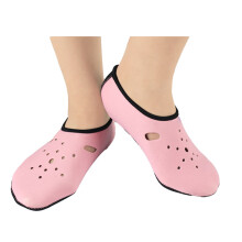 Calcetines de buceo antideslizantes gruesos rosa talla XXL 26,5 cm