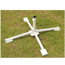 Outdoor Patio Sunshade Umbrella Base Holder White Foldable 2.0 meters