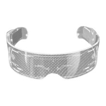 Acessórios para festas e raves, óculos de sol LED com 7 cores e 4 modos, óculos de sol futuristas para shows e festivais (confortáveis de usar)