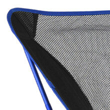 Dunkelblauer Outdoor-Strand-Klappstuhl - Netzrückenlehne