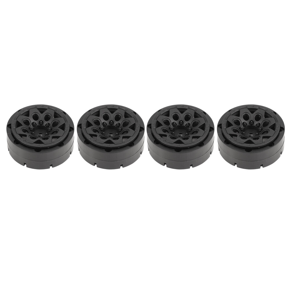 Rc Wheel Hub 1.9 Inch Nylon Beadlock Rim For Traxxas Axial Scx10 D90 4Pcs Black 4921374307488