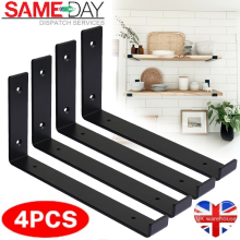 Shape Floating Brace, Handmade Solid Steel Shelf Brackets For Diy Open Shelving, Guaranteed 90 Degree Angle Ensures Secure Fit, Easy Installation