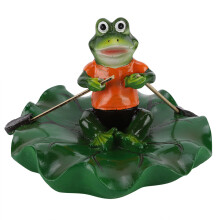 Drijvend harsbeeldje voor meditatie, tuinvijverdecoratie, buitensculptuur voor bij het zwembad, weerbestendig hars voor waterpartijdecoratie