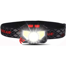 Linterna frontal elástica ajustable con batería recargable, resistente al agua y con sensor de movimiento, ideal para actividades al aire libre. 8