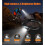 Super Bright LED Rechargeable Headlamp, Motion Sensor Control, Adjustable Angle for Custom Lighting, Ultra-light and Comfortable, Wide Beam for 3