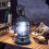 Φανάρι Vintage Style Design, επαναφορτιζόμενο φορητό φανάρι LED για κάμπινγκ με ρυθμιζόμενη 4