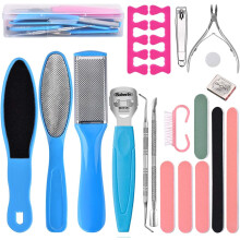 Lixa de pés esfoliante com grânulos extras, ferramenta profissional de pedicure curva para remoção de pele áspera, design durável que garante