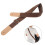 Ukulele Strap Cotton Linen Adjustable Belt with End Button and Buckle Coffee 16