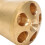 Uniform Flow Brass Refrigerant Distributor with 5 Outlets 5