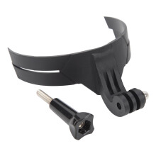 Supporto per mento per caschi da moto, videocamere d'azione e smartphone