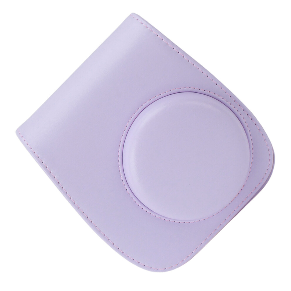 Pu Leather Instant Camera Bag For Fujifilm Mini 11/12 - 14X13x8cm Purple 8491377976043