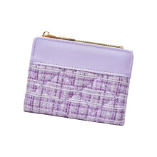 Femmes petits portefeuilles compacts en cuir Pu pochettes-Violet