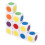 20Pcs 6-Sided Color Cubes, 16mm Round Corner Educational Dice 3