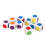 20Pcs 6-Sided Color Cubes, 16mm Round Corner Educational Dice 9