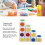 20Pcs 6-Sided Color Cubes, 16mm Round Corner Educational Dice 8