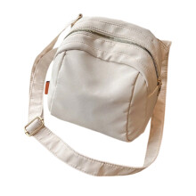 Modern Unisex Shoulder Bag With Wear Resistant Oxfords-White