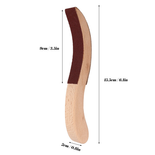 Piano Hammerhead Sanding Plate S Shape Solid Wood Felt Repair Tool 2