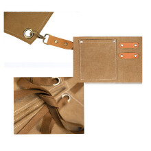 Thick Canvas Waterproof Apron for Gardening & Crafting Light Tan 68x75cm
