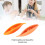 Orange Plastic Tatting Shuttle 2 Pack for Hand Sewing & Knitting DIY Tools 4