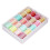 20 Pcs Rainbow Polyester Embroidery Thread Set, 0.6mm, 35m 2