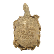 Elegante statua in ottone raffigurante una tartaruga drago, ideale per la decorazione della casa, statuetta di animale protettore della ricchezza