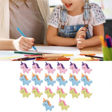 20 Stück Cartoon PTR Bleistiftgummis, bunt, Mini