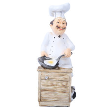 Statuetta di chef dei cartoni animati dipinta a mano, statua di bacio emozionante, decorazione per torta nuziale, base stabile, decorazione per