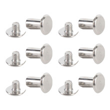 50 Sets M4 Stainless Steel Flat Head Rivets and Screws 5x9x9.5mm