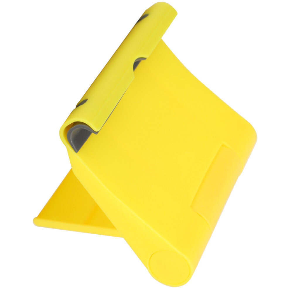 Multifunctional Rotating Adjustable Cell Phone & Tablet Stand, 7.7X9.5x1.9cm Yellow 4681379167769