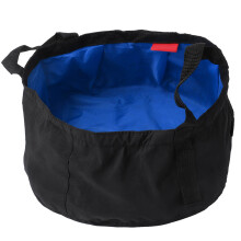 Outdoor Fishing Bucket With Reinforced Handle Durable Lightweight Foldable Water Basin Quick Drying Thermostable Fabric Leakproof Design For Hiking