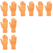 Tiny Finger Hands, hoogwaardige rubberen mini-handpoppen - realistisch ontwerp voor leuke interactie en stressverlichting, grappig speelgoed voor