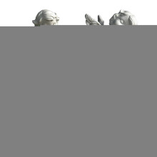 High-Quality Resin Sci-Fi Magic Girl, Unique Wing-Shaped Replacement Head Model Kit for WWII European Soldier Well-Crafted Exquisite Works of Art for