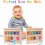 Παιχνίδια Montessori, μαγνητικοί λαβύρινθοι χρωμάτων και αριθμών, ξύλινες μπάλες 5