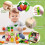 Montessori Wooden Toys For Early Development, Activity Cube With Shape Sorting & Stacking Blocks, Educational Learning Tools Safe For Babies, 5 4