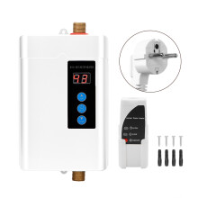 Chauffe-eau instantané électrique sans réservoir, à température réglable, étanche IPX4, format mini pour espaces réduits, surveillance en