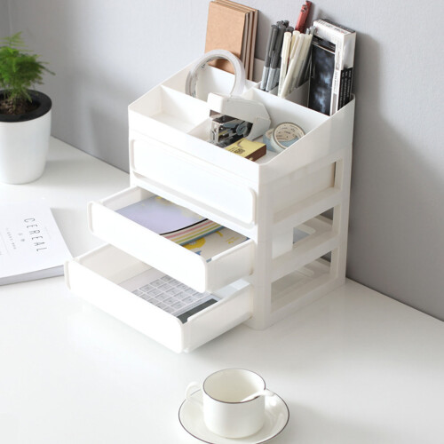 Plastic Storage Drawers for Desk, Space-Saving & Functional Organizer with Stackable and Expandable Configuration, Durable & WearResistant Material 2
