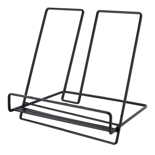 Bookshelf for Tabletop Use in Home Office, Welding Technology Enhanced Structure, Foldable Cookbook Holder and Tablet Computer Stand for Convenient 1