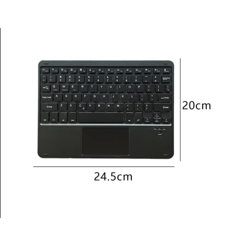 Ultra Slim Wireless Keyboard with Multi-Gesture Touchpad for Bluetooth Devices, Rechargeable Battery Ensures Long-Lasting Performance for Mobile Work 1