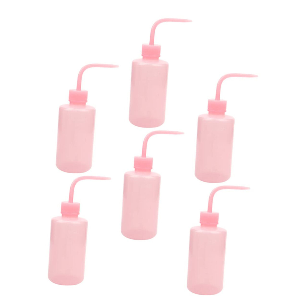 6pcs Eyelash Cleaning Bottles Squeeze Bottles for Watering Extensions Portable Eyelash Wash