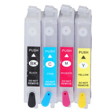 4 Stück Tintenpatronen-Set Schwarz Cyan Magenta Gelb Wiederverwendbar T0461 T0472 T0473 T0474