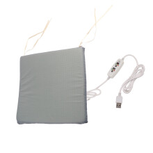 Almofada aquecida para cadeira de camping, design dobrável e portátil com aplicabilidade em múltiplos cenários, unidade de aquecimento USB de